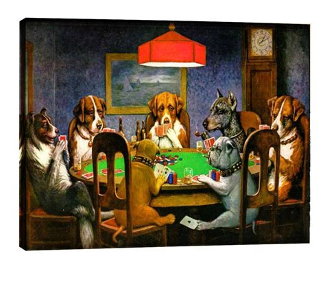 original poker dogs painting